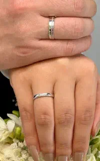 حلقه ازدواج نقره اب ۷۰۰تایی مستونو