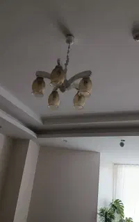 لوستر چوبی ۵ شاخه