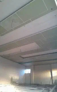 سقف کاذب کناف کاغذ دیواری دکور TV قاب بندی قرنیز