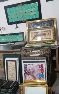 تعدای قاب عکس و سایل قابسازی فروشی