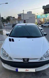 پژو ۲۰۶تیپ۲ مدل۱۴۰۰درحد صفر تک برگ سند