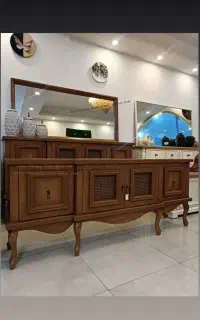 آینه کنسول و میز TVمدل بلوط
