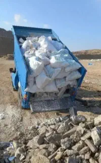حمل شن ،نخاله و مصالح ساختمانی