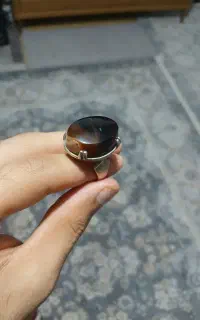انگشتر عقیق سلیمانی درشت