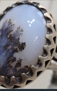 انگشتر شجر قائنات نقره