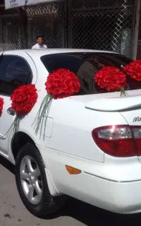 گل ارایی ماشین عروس به روزترین دیزاین