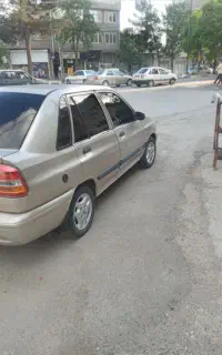 پراید ۱۴۱دوگانه گارخونه رنگ بژ۱۳۸۶