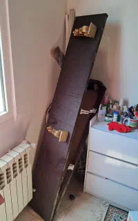 دو عدد قاب پرده روکش مخمل