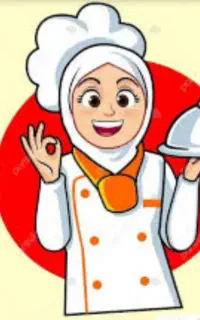 آشپز خانم برای تهیه غذا