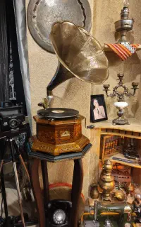 گرامافون هندلی عتیقه آنتیک کلکسیونی Master's Voice