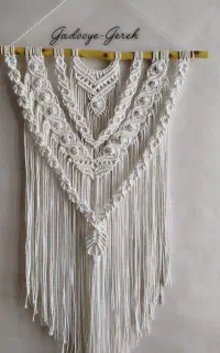 دیوارکوب مکرومه