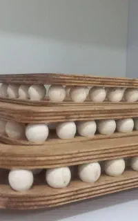 سع عددرایزر  سینی چوبی مهره دار