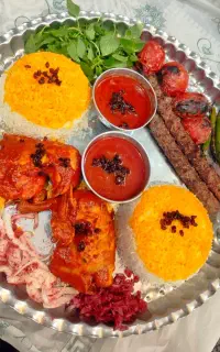 سینی های مختلف رستوران عباس