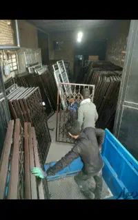 حفاظ اکاردیونی ۳گل چهارخم‌ تمام گل پرچ ۸میل ۲/۵