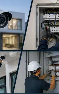 نصب دوربین و برق ساختمان