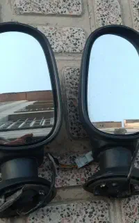 یک جفت آیینه فابریک ال ۹۰ رنگ سفید