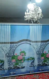 پرده ریلی مناسب تالار و خانه