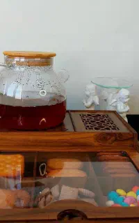 جعبه پذیرایی چوبی وارمر دار