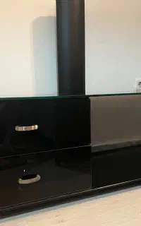 میز تلوزیون تمام شیشه