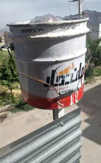 سطل آهنی جا رنگ