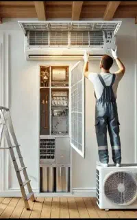 تعمیر سرویسکار تعمیرکار سرویس کولرگازی پکیج داکت