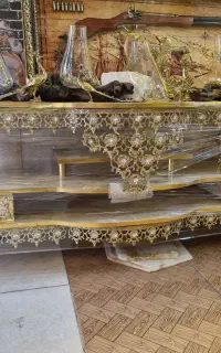 میز تلویزیون برنجی(برنزی) طول ۱۶۰