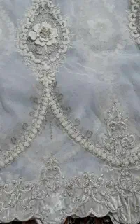 پرده نباتی گل برجسته نو