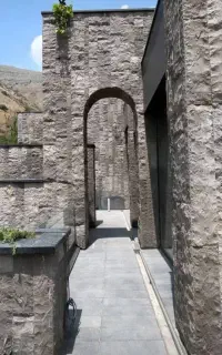 سنگ نما بادبر/سنگ دیوار محوطه