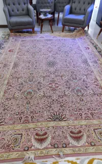 فرش بلژیک نخ ابریشم ۹ متری