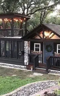 کلبه کانکس / باغچه ای