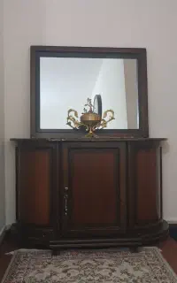 اینه کنسول تمام چوبی کاملا نو وسالم