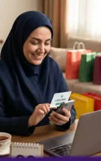 کار با گوشی واینترنت برای خانمهای خانه دار