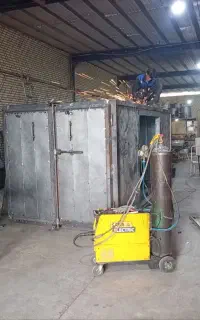 کوره رنگ پخت استاتیک مدل باکسی چهارمتری دودرب