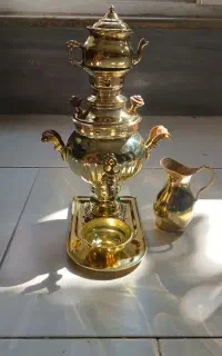 سماور زغالی کوچک دکوری