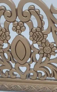 یک جفت کتیبه سلطنتی چوب راش کار دست