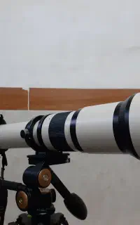 لنز سامیانگ سوپر زوم.  سه پایه بیکی 620