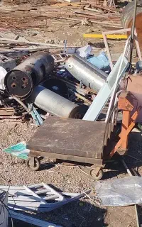 حمل رایگان قراضه ورق قوطی ناودانی ضایعات شکوری