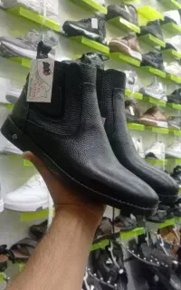 نیم بوت چرم طبیعی