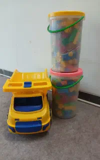 لگو سطلی ۲۲۰ قطعه،خانه سازی،کامیون بزرگ
