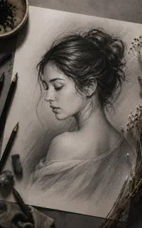 سفارش طراحی چهره با سیاه قلم ،هایپررئال و حرفه ای
