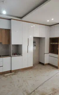 اجرای کابینت و کمد سرویس چوب..