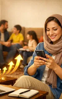 کار در منزل با گوشی