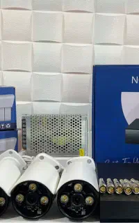 پک‌ ۴دوربین مداربسته کیس فلز شب رنگی