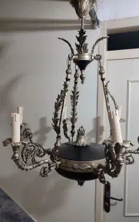 یک جفت لوستر سیلور ۶شاخه