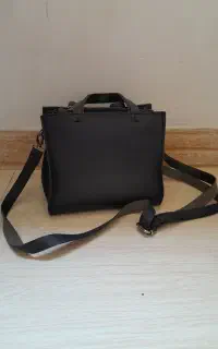 کیف ساده مشکی چرم