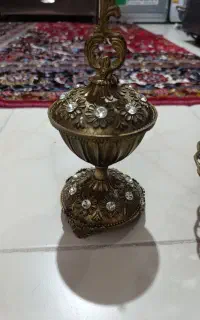 شیرینی خوری و قندان برنزی