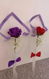 گل شاخه ای روبانی