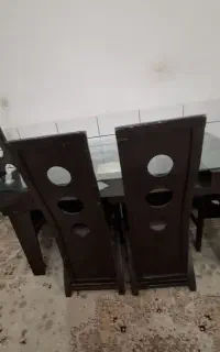 میزغذاخوری 6نفره با5صندلی روکش چرم