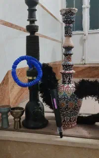 ۲عددقلیان میناکاری شده و قدیمی