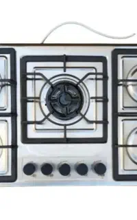 گاز صفحه یی استیل توکار و فندک دار